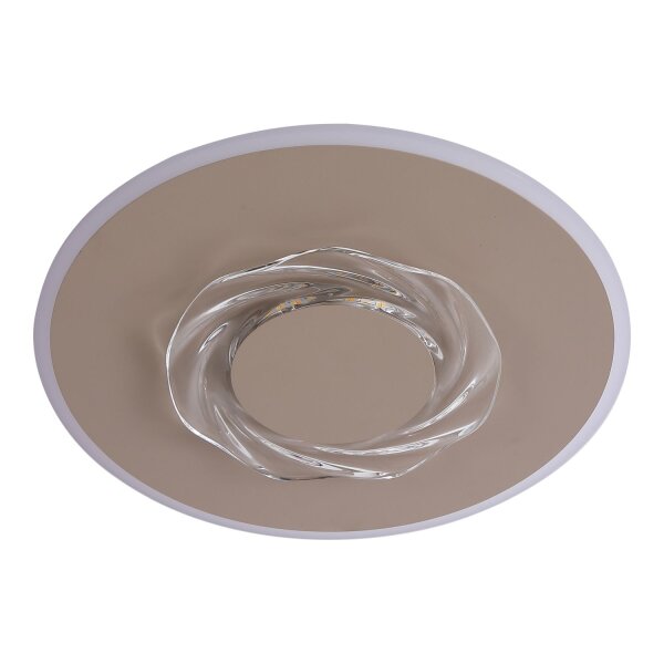 LED Deckenlampe dimmbar 2700-4000K Kristall Sandfarben