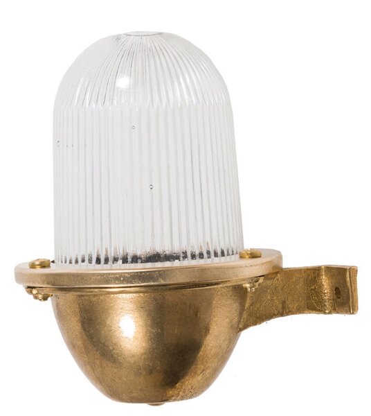 Applique extérieure laiton verre strié IP64 Maritim