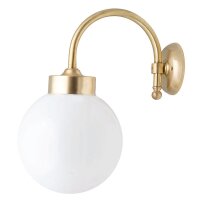 Lampe murale extérieure Blanc Laiton...