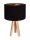 Lampe de table ERICA Noir Or R&eacute;tro Tripode 46cm