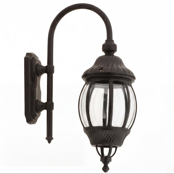 Lampe dextérieur nostalgique Applique murale AILEAN Noir IP23