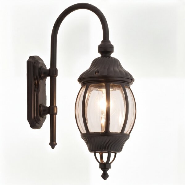 Lampe dextérieur nostalgique Applique murale AILEAN Noir IP23