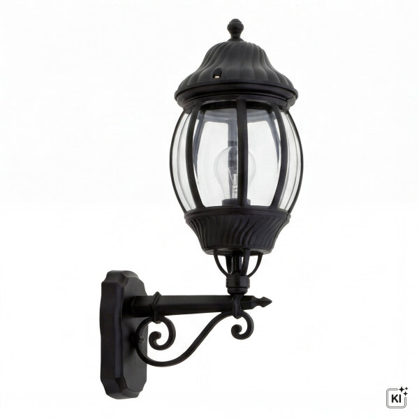 Elégante lampe dextérieur noire 56 cm protégée contre la pluie