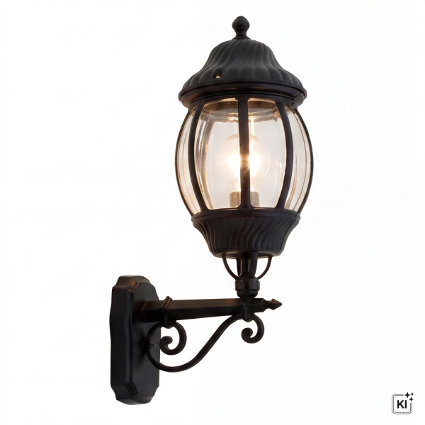 Elégante lampe dextérieur noire 56 cm protégée contre la pluie