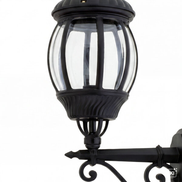 Elégante lampe dextérieur noire 56 cm protégée contre la pluie