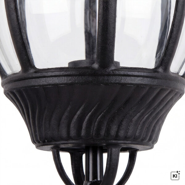Elégante lampe dextérieur noire 56 cm protégée contre la pluie