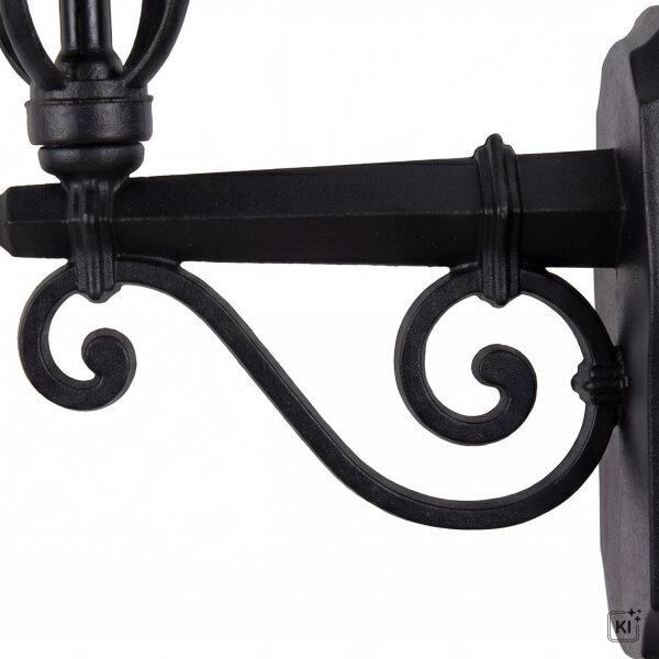 Elégante lampe dextérieur noire 56 cm protégée contre la pluie