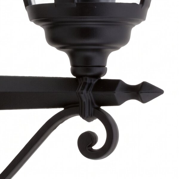 Lampe dextérieur noire antique Rustique IP44 aluminium