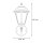 Lampe dextérieur noire antique Rustique IP44 aluminium