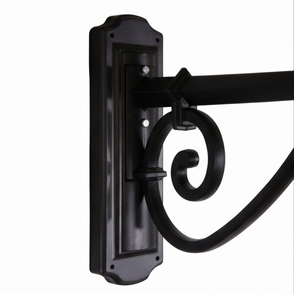 Lanterne murale rustique BRIANA Noir H:80cm grande
