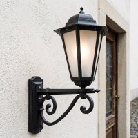 Lanterne murale rustique BRIANA Noir H:80cm grande