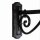 Lanterne murale rustique BRIANA Noir H:80cm grande