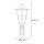 Lanterne murale rustique BRIANA Noir H:80cm grande