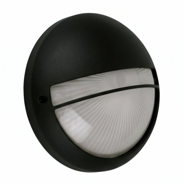 Lampe dextérieur ronde noire Ø26cm IP44 noir aluminium