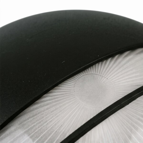 Lampe dextérieur ronde noire Ø26cm IP44 noir aluminium