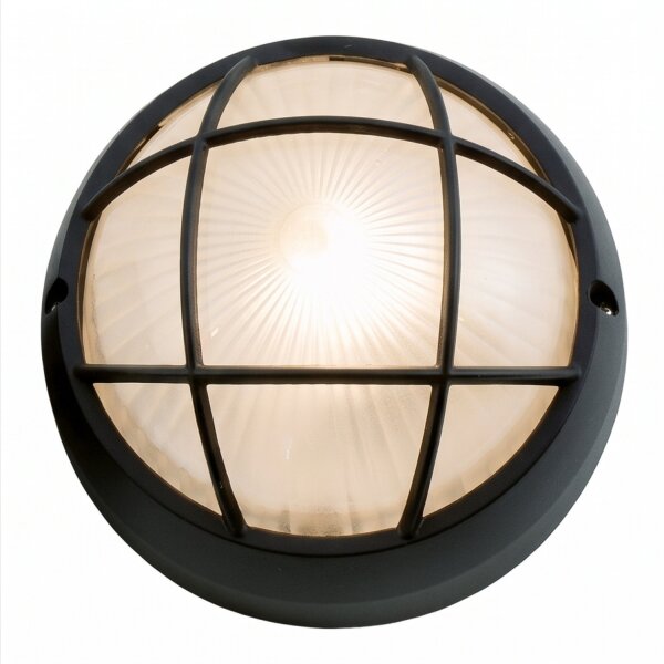 Lampe murale extérieure Ø19cm aluminium IP44 Maritim Bullauge
