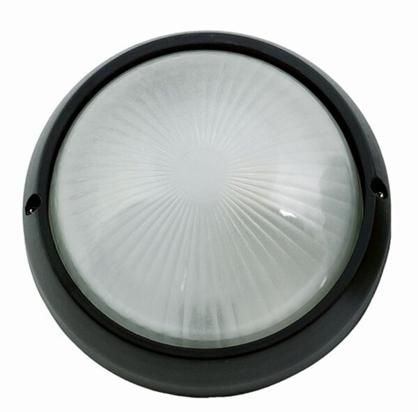 Lampe dextérieur ronde noire Ø26cm IP44 Noir Maritim