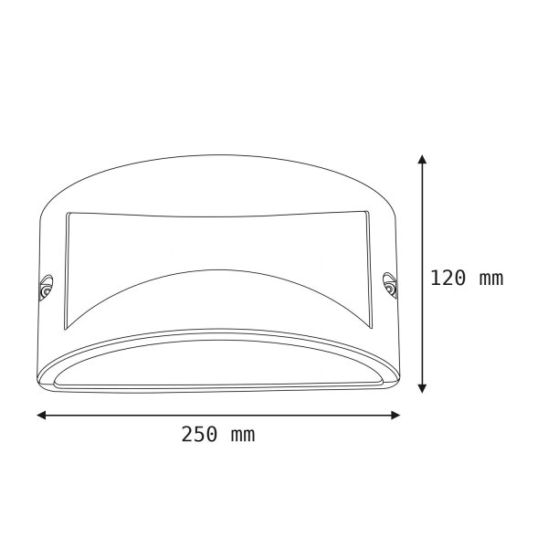 Applique Extérieur Noir Blanc IP44 polyvalent E27