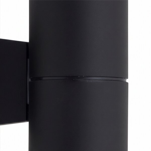 Up Down luminaire extérieur noir IP54 aluminium E27