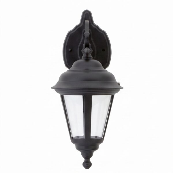 Applique murale rustique IP44 aluminium noir E27