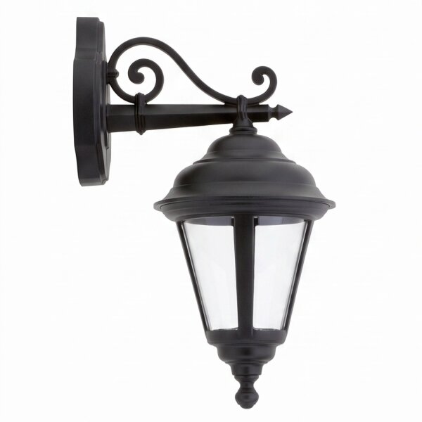 Applique murale rustique IP44 aluminium noir E27
