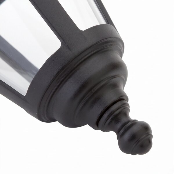 Applique murale rustique IP44 aluminium noir E27