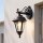 Applique murale rustique IP44 aluminium noir E27