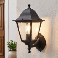 Applique ext&eacute;rieure Noir Aluminium IP44 Rustique E27