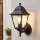Applique extérieure Noir Aluminium IP44 Rustique E27
