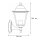 Applique extérieure Noir Aluminium IP44 Rustique E27