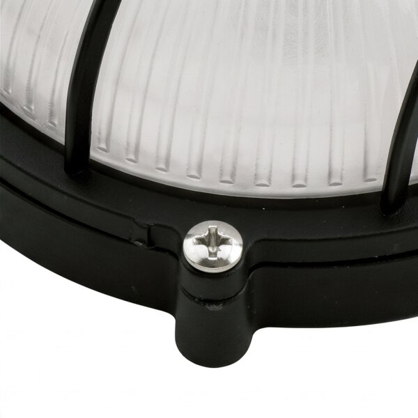 Applique maritime extérieure IP44 ronde Ø25cm aluminium