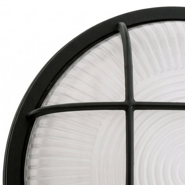 Applique maritime extérieure IP44 ronde Ø25cm aluminium