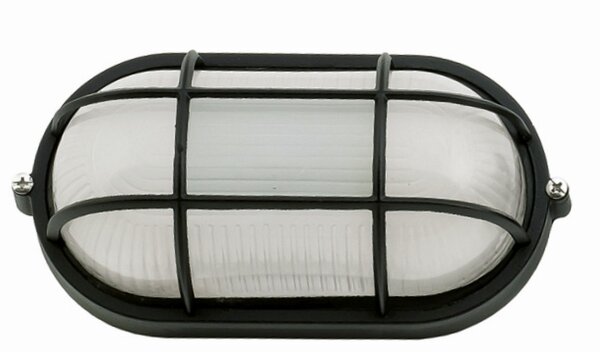 Lampe dextérieur Maritim L:22cm IP44 Hublot noir E27