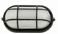 Lampe dext&eacute;rieur Maritim L:22cm IP44 Hublot noir E27