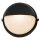 Applique murale extérieure maritime IP44 ronde Ø19cm noir blanc