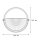 Applique murale extérieure maritime IP44 ronde Ø19cm noir blanc