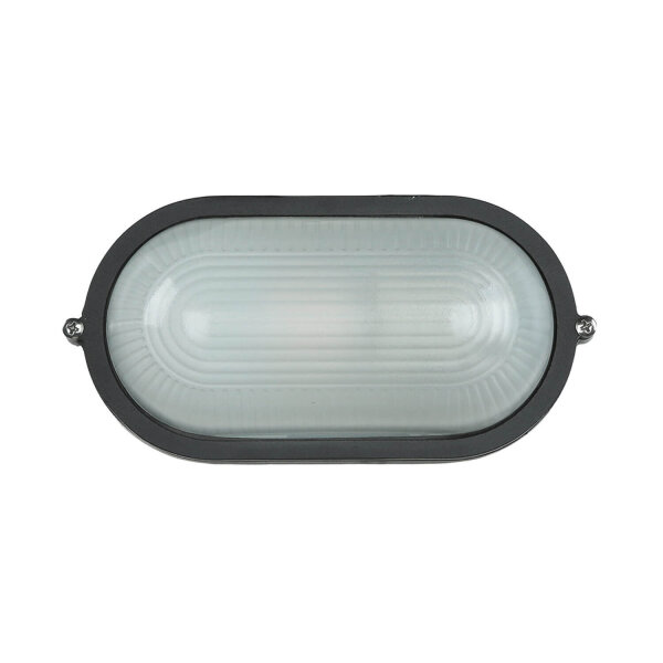 Applique extérieure maritime IP44 L:21cm noir blanc E27