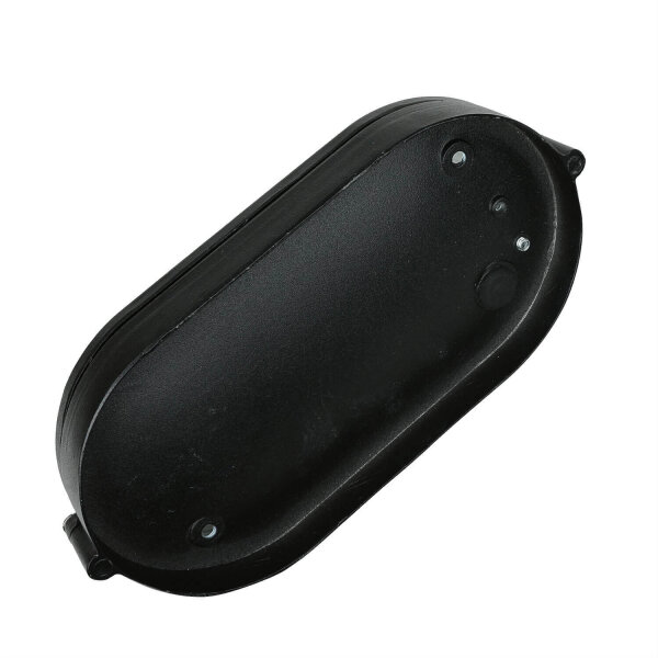 Applique extérieure maritime IP44 L:21cm noir blanc E27