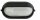 Applique ext&eacute;rieure maritime IP44 ovale L:21cm noir blanc