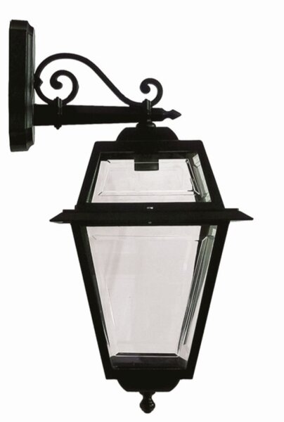Lampe dextérieur rustique noire IP44 E27 H:62cm grande