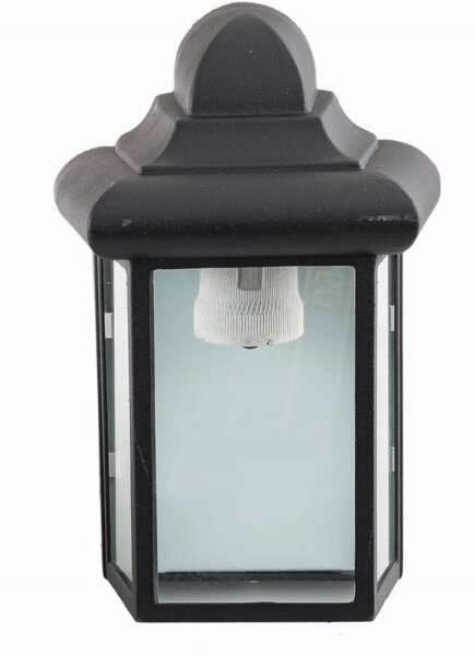 Lampe dextérieur noire E27 protégée contre la pluie JOHNA