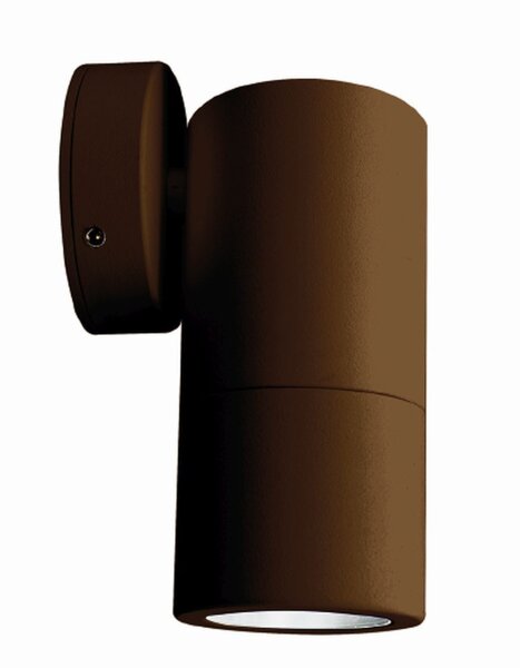Lampe dextérieur compacte mur IP54 aluminium E27 en brun