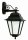 Lampe dext&eacute;rieur rustique Mur Noir Aluminium H:61cm