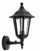 Applique extérieure IP44 Rustique Aluminium E27 Noir