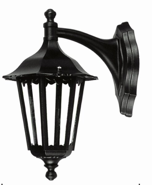 Applique Extérieur Noir IP44 E27 Aluminium Rustique