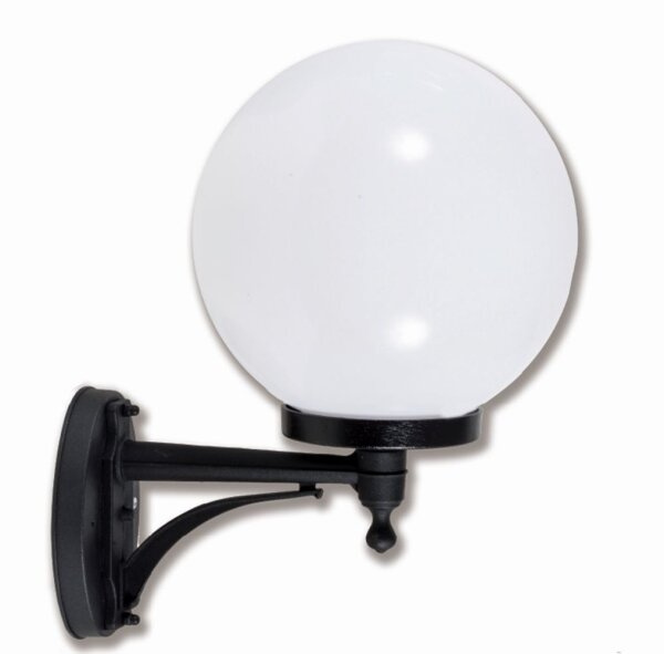 Lampe dextérieur vintage Boule Abat-jour IP43 E27 Noir Blanc