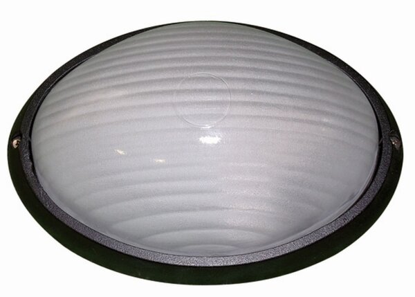 Lampe dextérieur maritime noir blanc IP44 L:22cm hublot