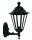 Lampe dext&eacute;rieur rustique Mur Noir Aluminium H:37cm