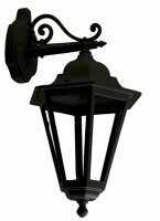 Applique ext&eacute;rieure Noir Rustique IP44 E27 MINERVA