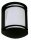 Applique d&eacute;corative MORVANA Aluminium Rustique Noir